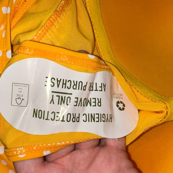 SOLD 💕NWT Niptuck Swim Yellow Polka Dot Slimming Joanne One Piece Swimsuit - Picture 10 of 15